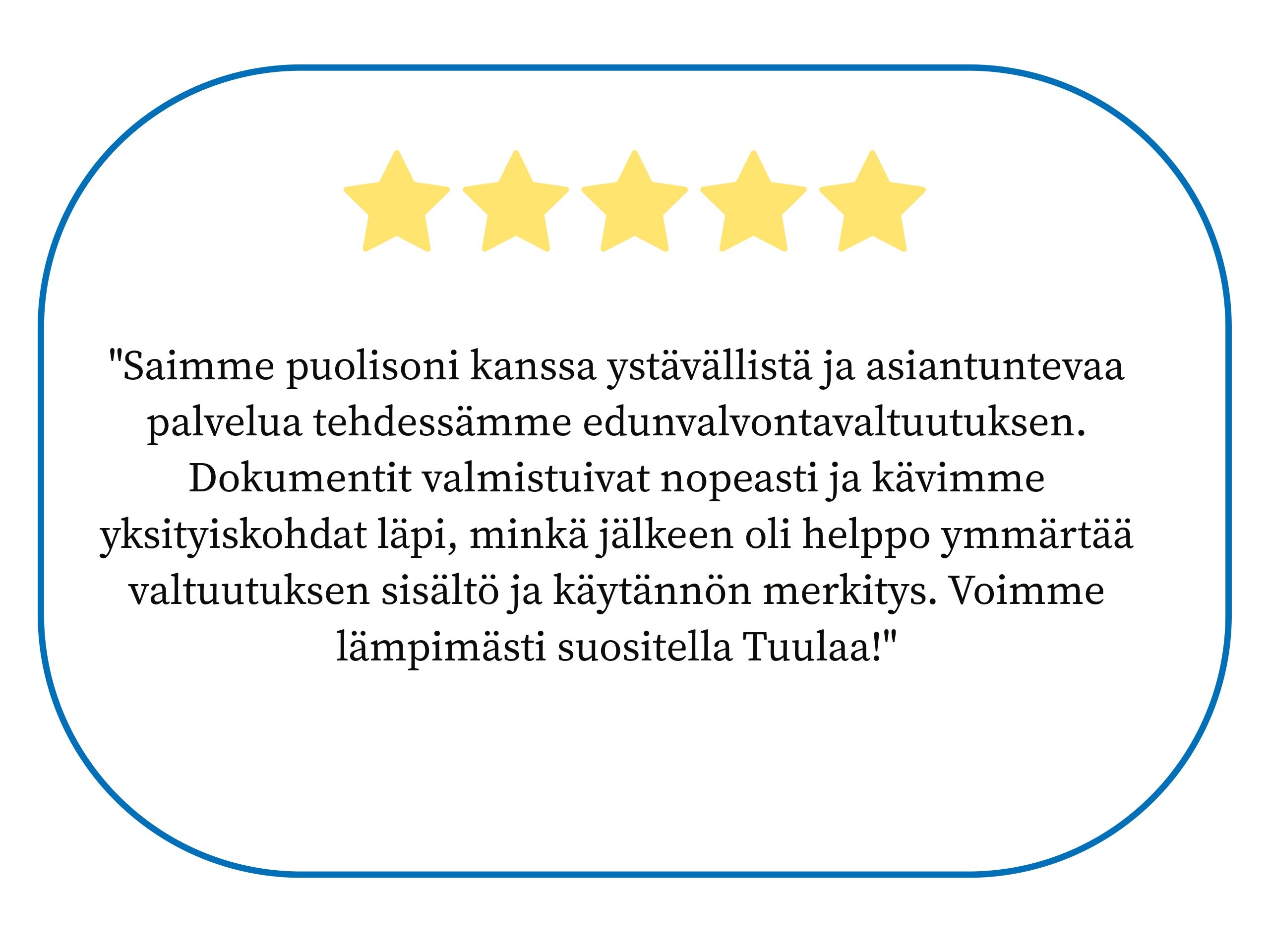 Edunvalvontavaltuutus, suositus