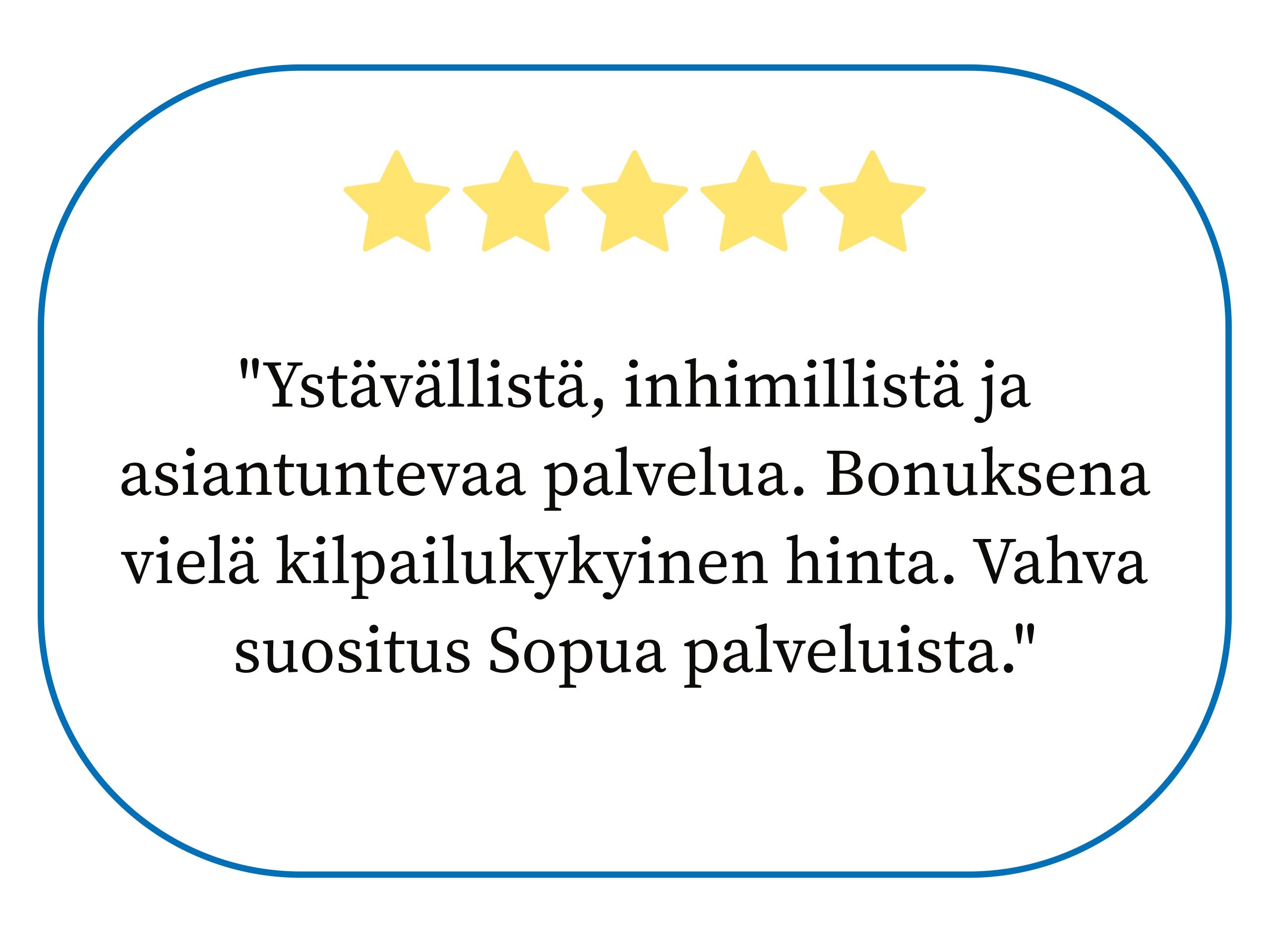 suositus, kilpailukykyinen hinta